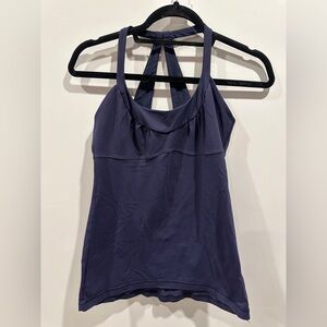 Navy Blue Halter Top